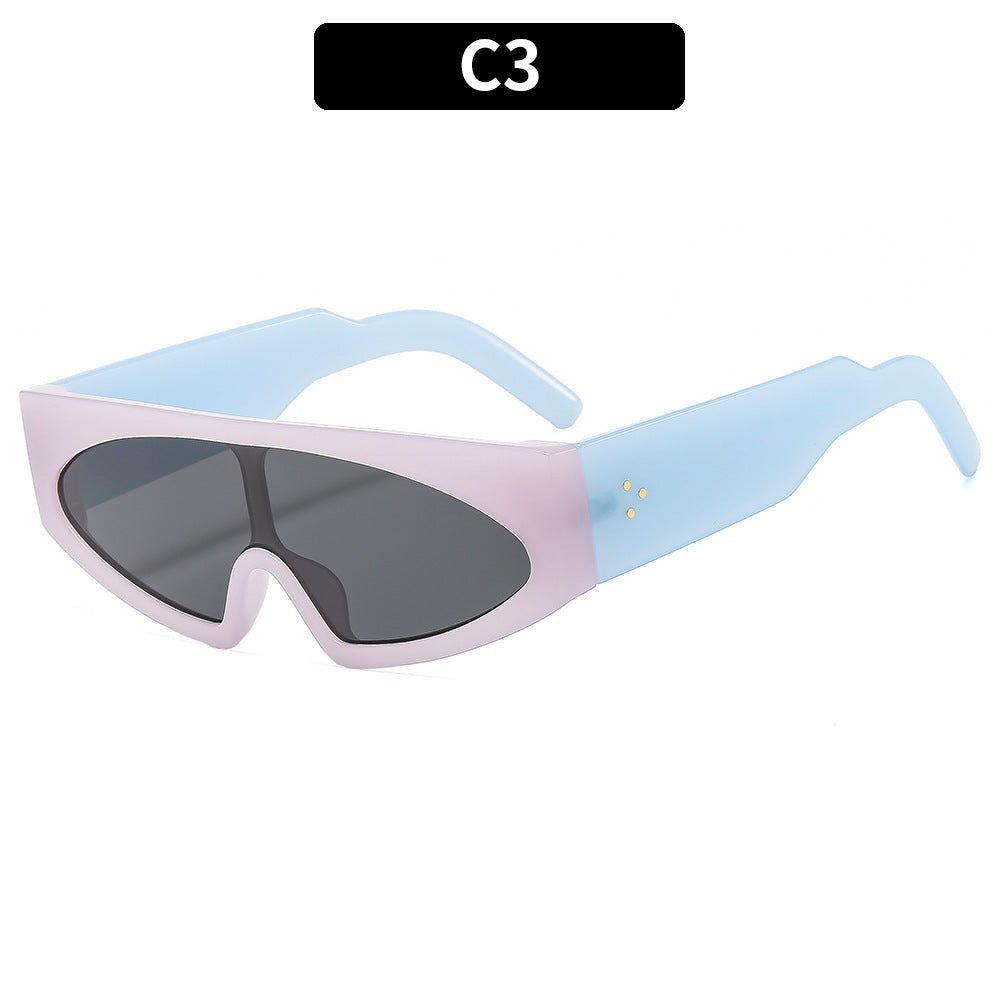 Futuristic Minimalist Shield Sunglasses