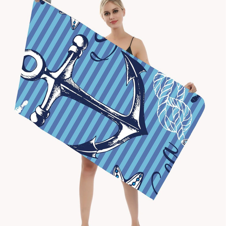 Multifunctional beach towel in creative mandala design Bowlift
