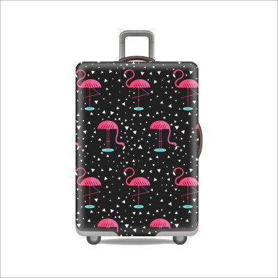 Tropical Leaf Print Hard Shell Luggage Bowlift
