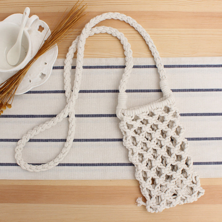 Macramé Shoulder Bag in Creative Net Design Bowlift