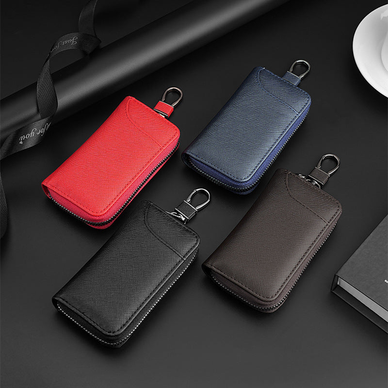 Zippered Multi-Card Wallet Organizer