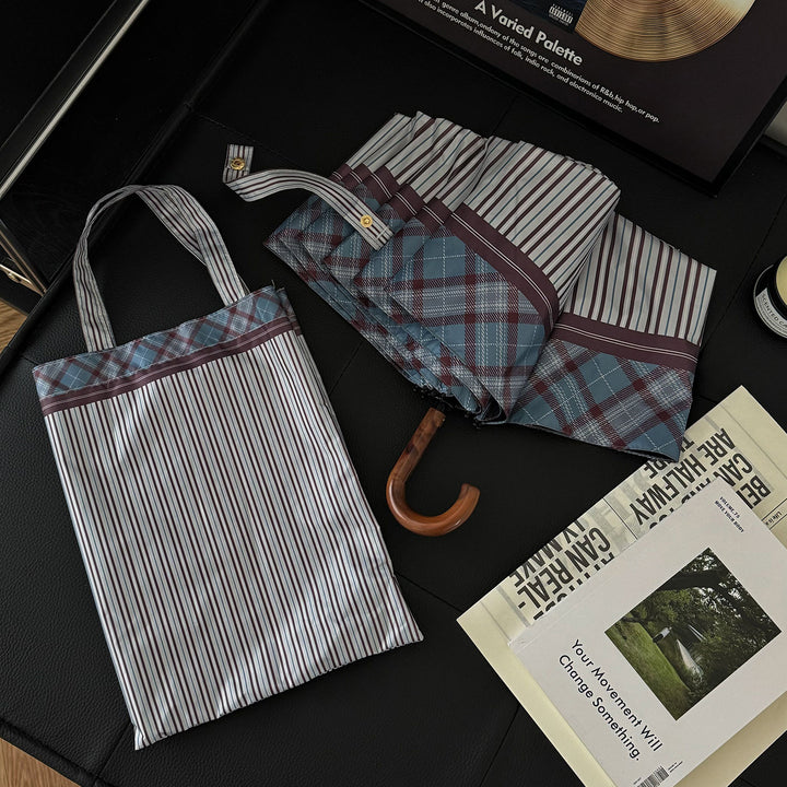 Women's foldable shopping bag with umbrella Bowlift
