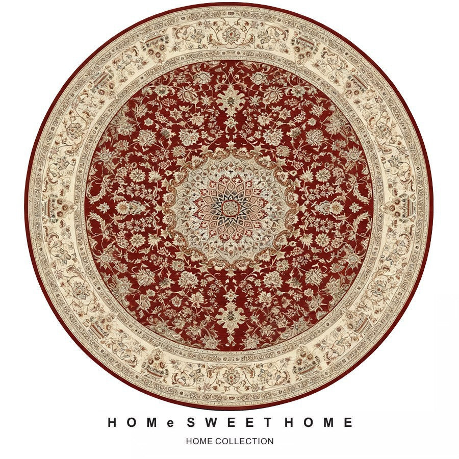 Vintage-Inspired Round Rug