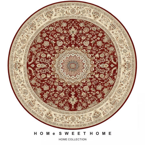 Vintage-Inspired Round Rug