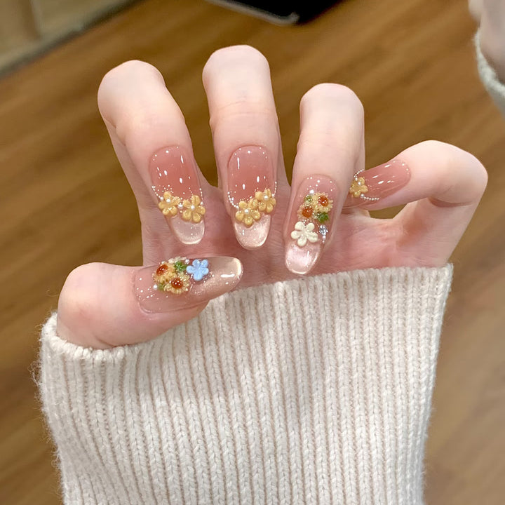 Decorative Press-On Nail Design Set Bowlift