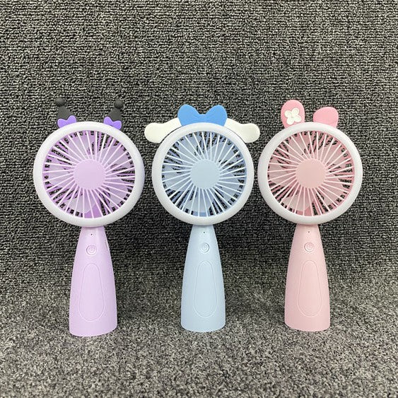 Unisex Funny Hand Fan with LED Lighting Bowlift