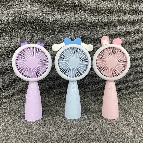 Unisex Funny Hand Fan with LED Lighting Bowlift