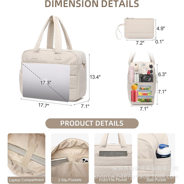Insulated Lunch Tote Bag with Removable Cooler Bowlift