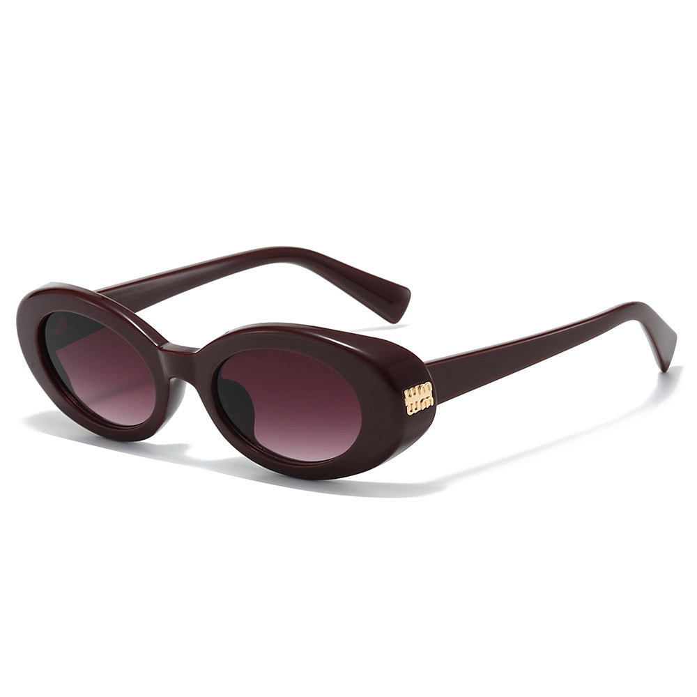 Statement Oval Frame Sunglasses Bowlift
