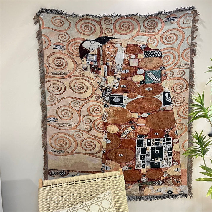 Artistic Landscape Tapestry Blanket