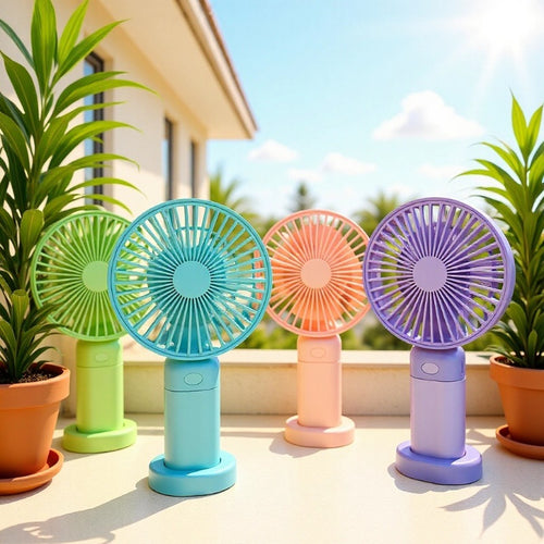 Unisex Portable Mini Fan with USB Charging Function and Multiple Speed Levels Bowlift