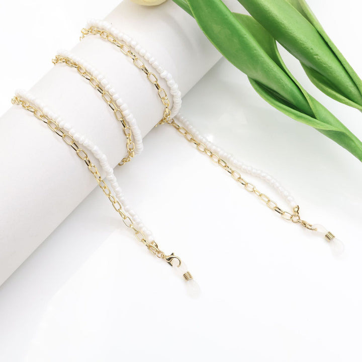 Pearl Accented Eyewear Chain Bowlift