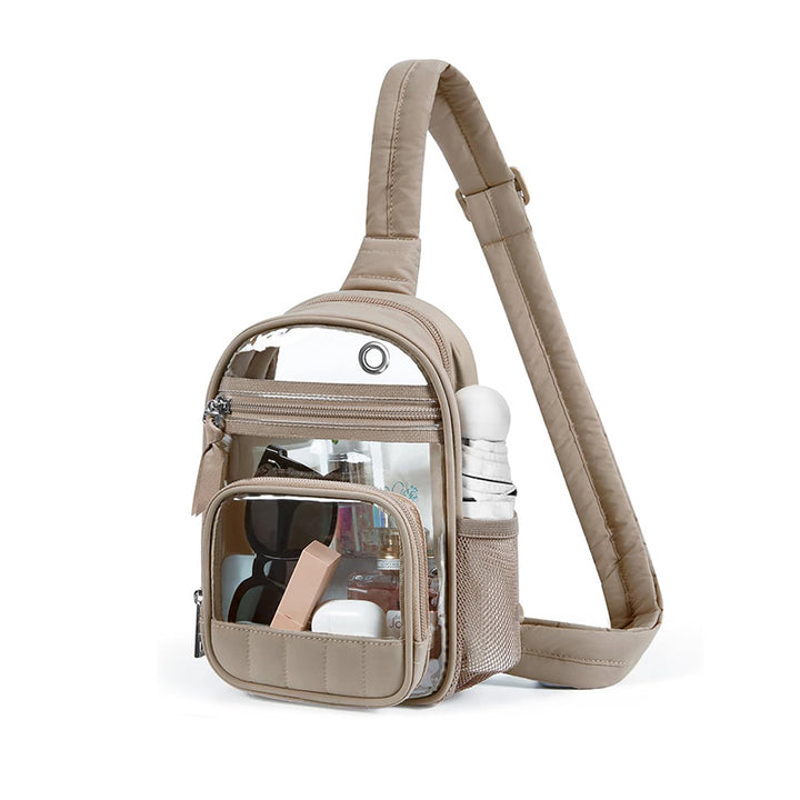 Multifunctional Transparent Sling Bag Bowlift