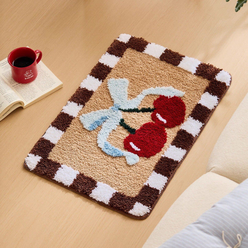 Playful Rocket-Themed Bath Mat
