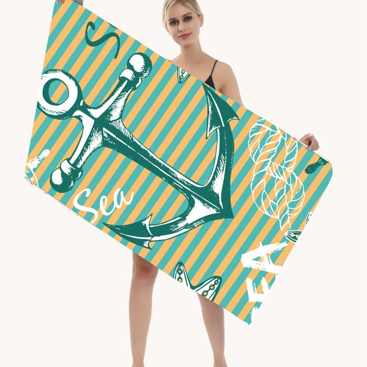 Multifunctional beach towel in creative mandala design Bowlift