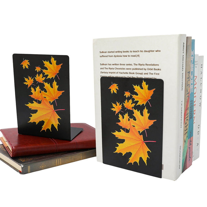Decorative Maple Leaf Bookends
