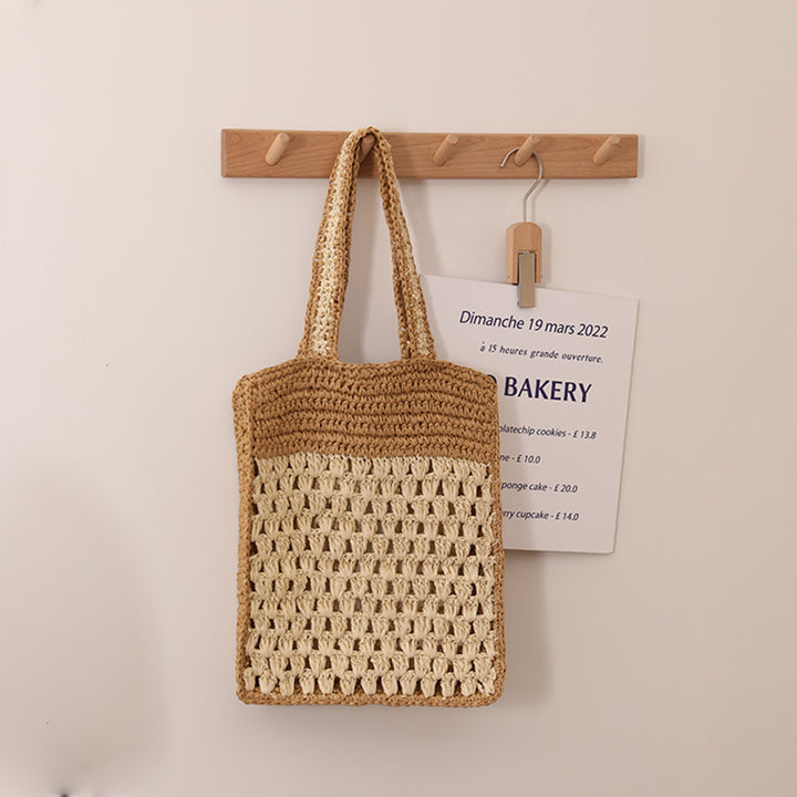 Hand-knotted tote bag in modern net design Bowlift