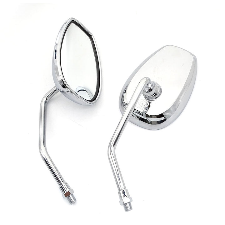 Motorcycle rearview mirror with adjustable arm and high-reflective surface Bowlift
