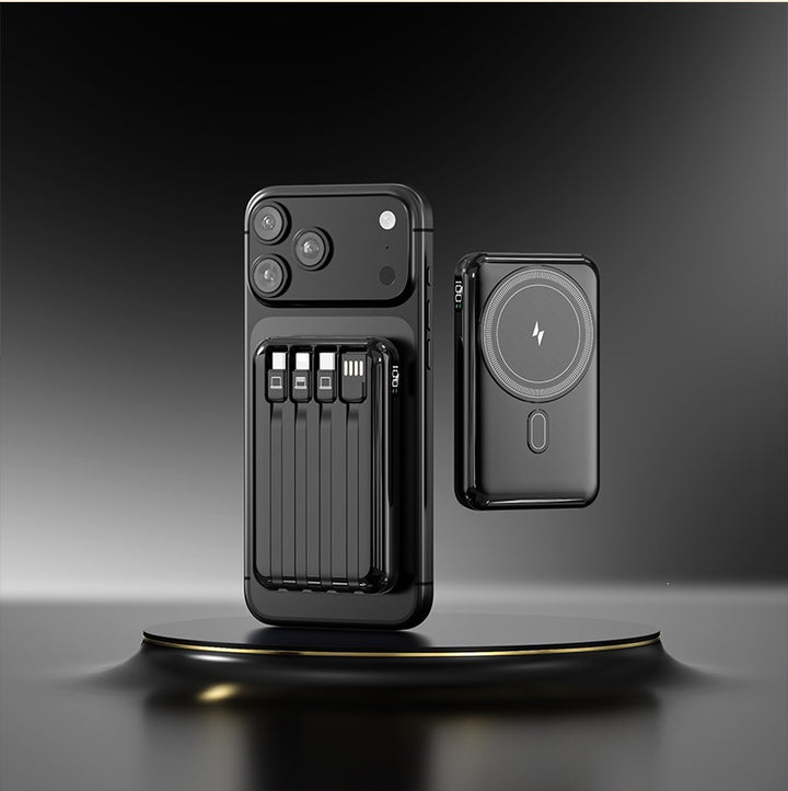 Power bank with integrated charging cable and stylish design Bowlift