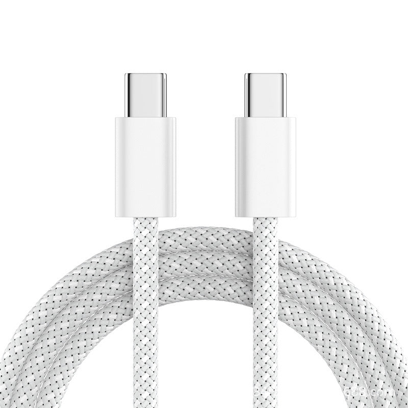 Braided USB-C to USB-C fast charging and data cable with reinforced nylon braid Bowlift