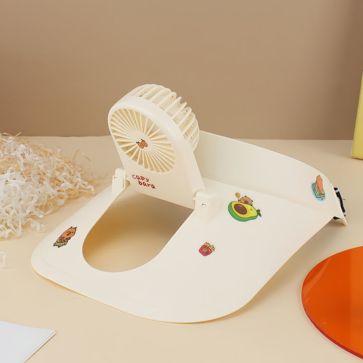 Women's Portable Neck Fan with Ergonomic Design Bowlift