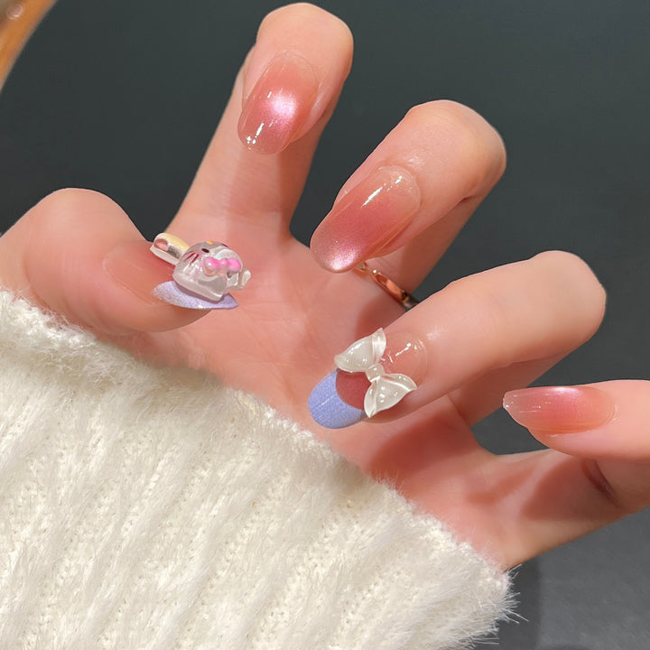 Artistic Press-On Nails Bowlift