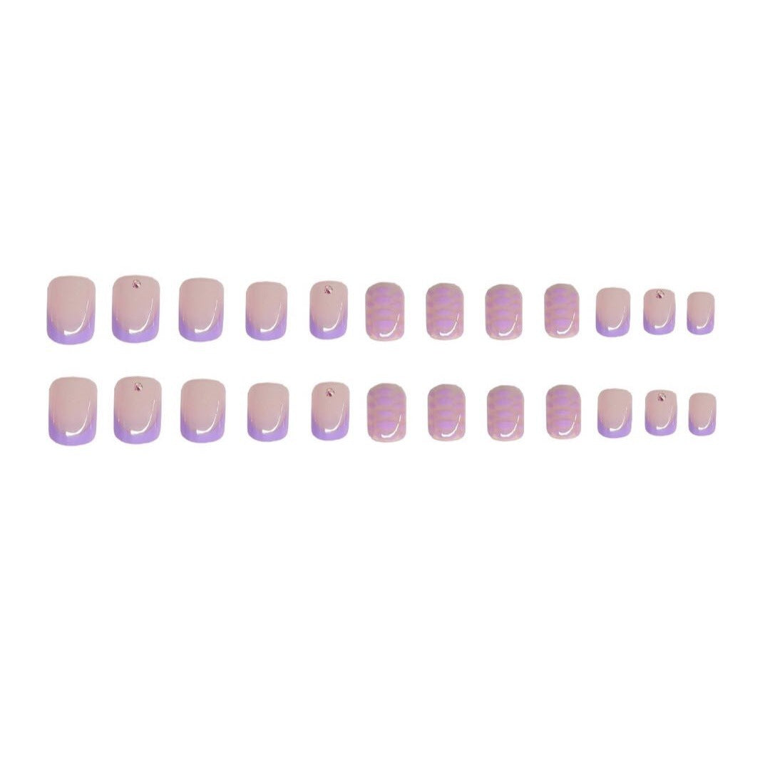 Patterned Press-On Nail Art Bowlift