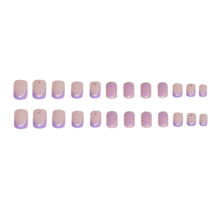 Patterned Press-On Nail Art Bowlift