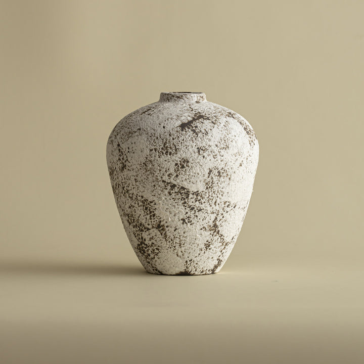 Rustic Textured Ceramic Decorative Vase