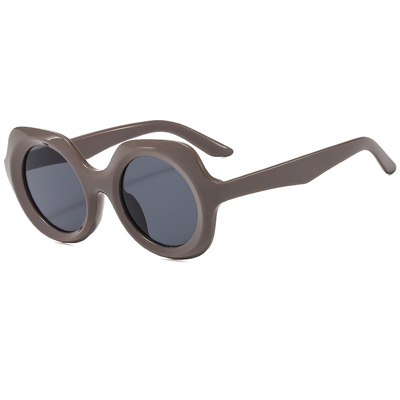 Women oversized sunglasses with stylish, curved frame Bowlift