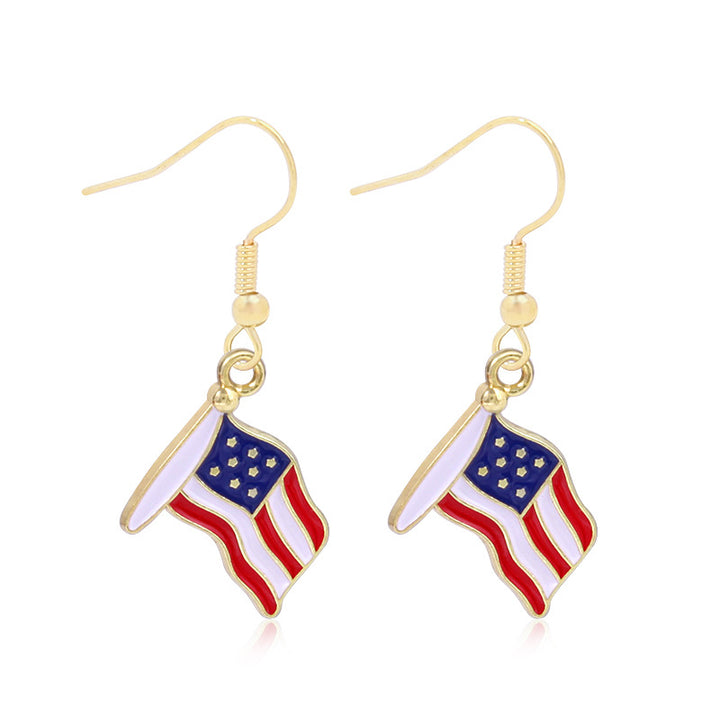 Women's long multi-layer star drop earrings with crystal embellishments and rhodium-plated alloy Bowlift