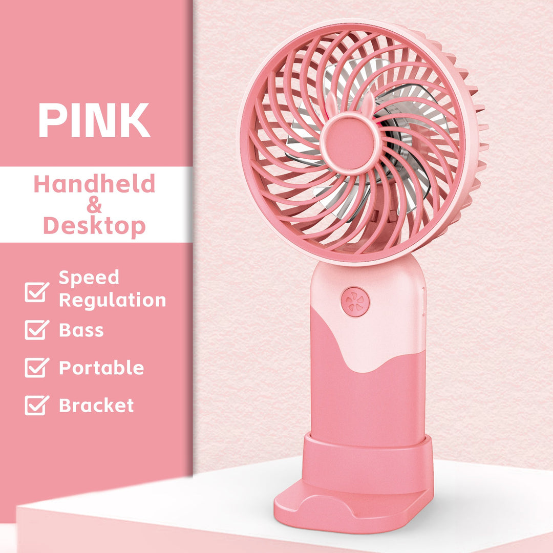 Ladies Portable Handheld Fan with Height Adjustable Stand Bowlift