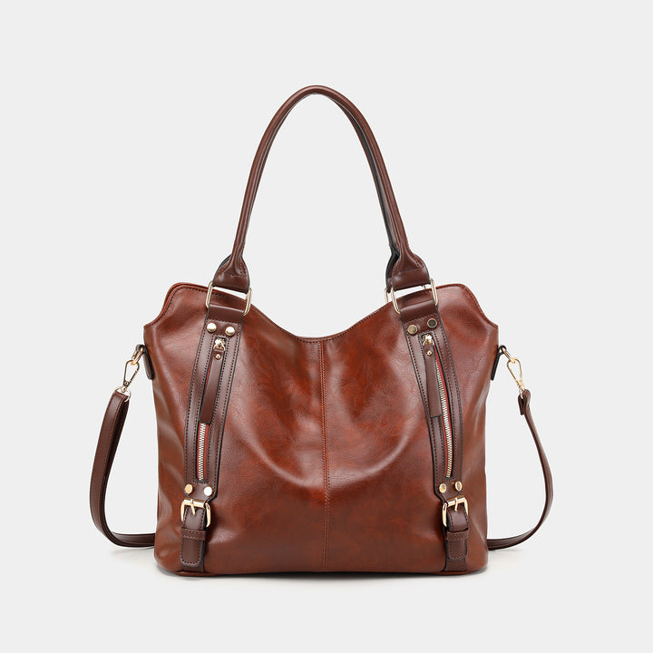 Structured Versatile Shoulder Bag with Adjustable Straps