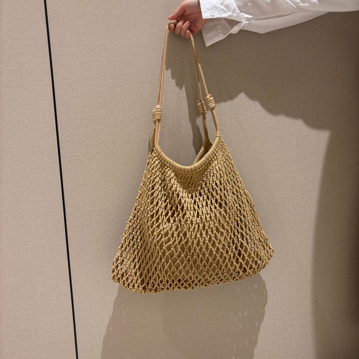 Net tote bag in boho style Bowlift