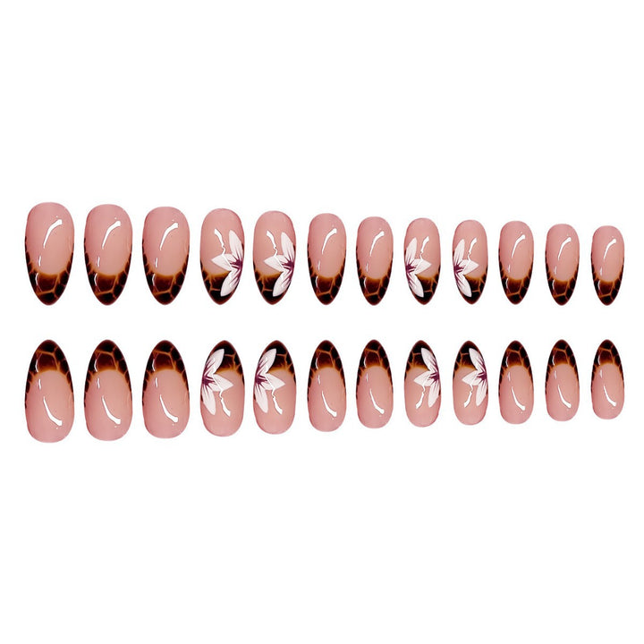 Artistic Floral Ombre Press-On Nails Bowlift