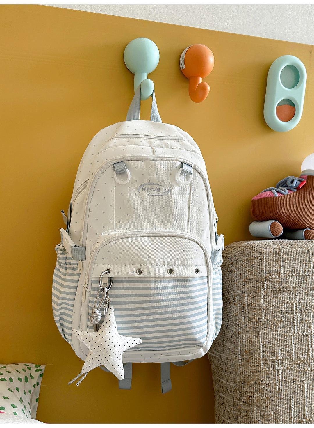 Multi-Functional Polka Dot Backpack
