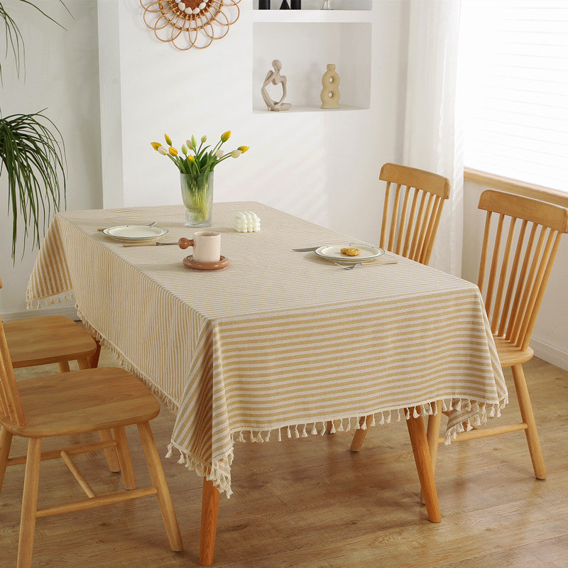 Striped Decorative Tablecloth
