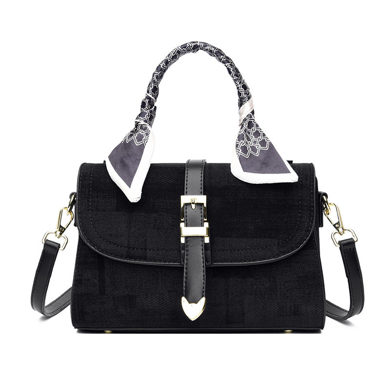 Decorative Scarf Accent Handbag Bowlift