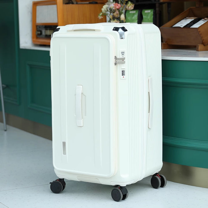 Premium Lockable Hard-Shell Rolling Suitcase