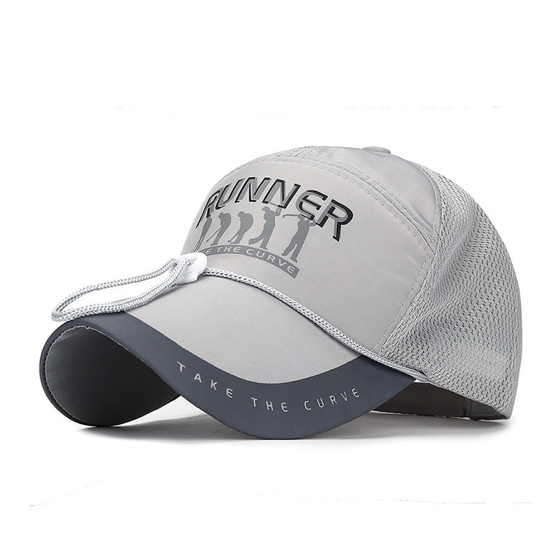 Women's Sporty Running Cap with Ventilation Mesh Bowlift