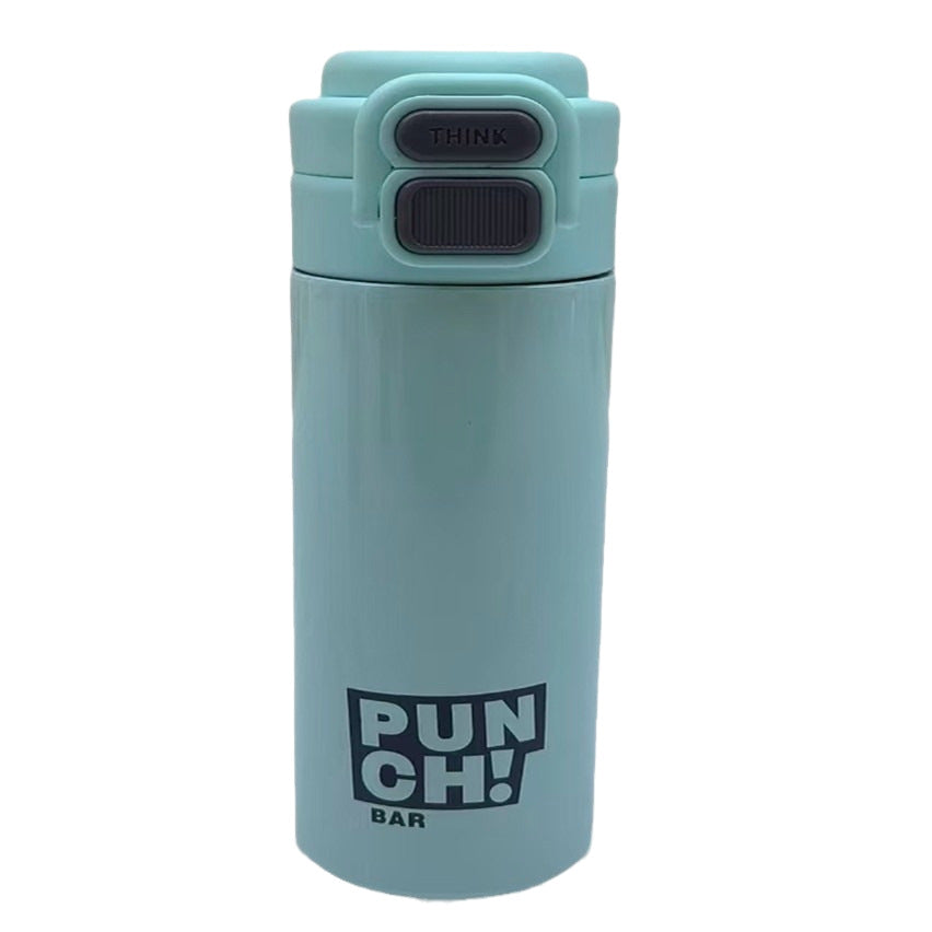 Women's modern insulating drinking bottle with innovative closure system Bowlift