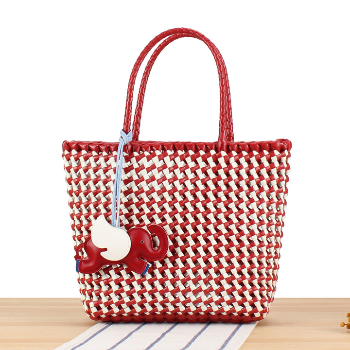 Creative Tote Bag with Playful Elephant Jewelry Bowlift