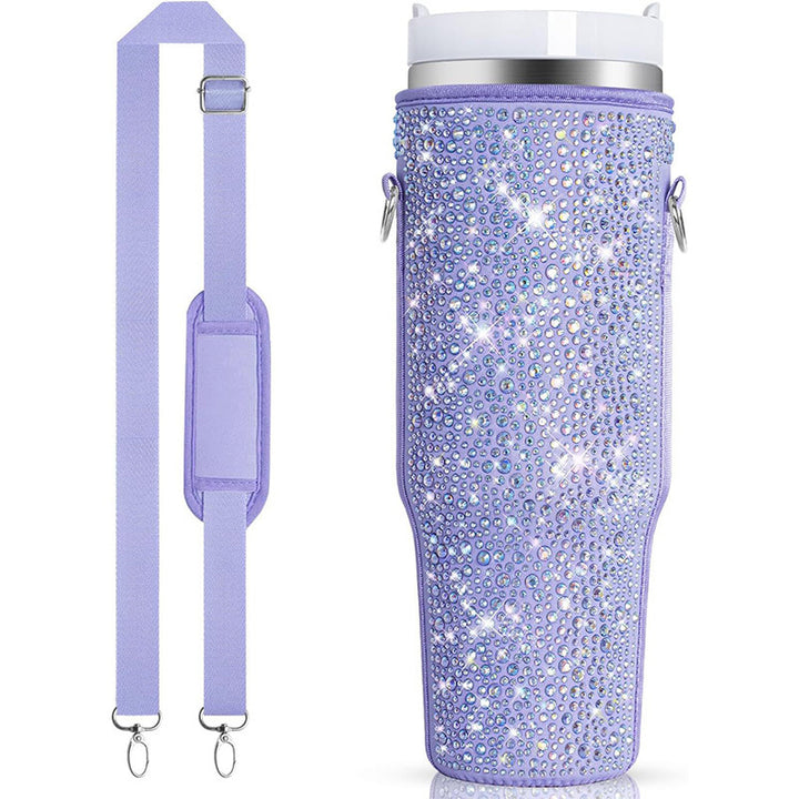 Ladies Glittering Insulated Bottle Case Bowlift