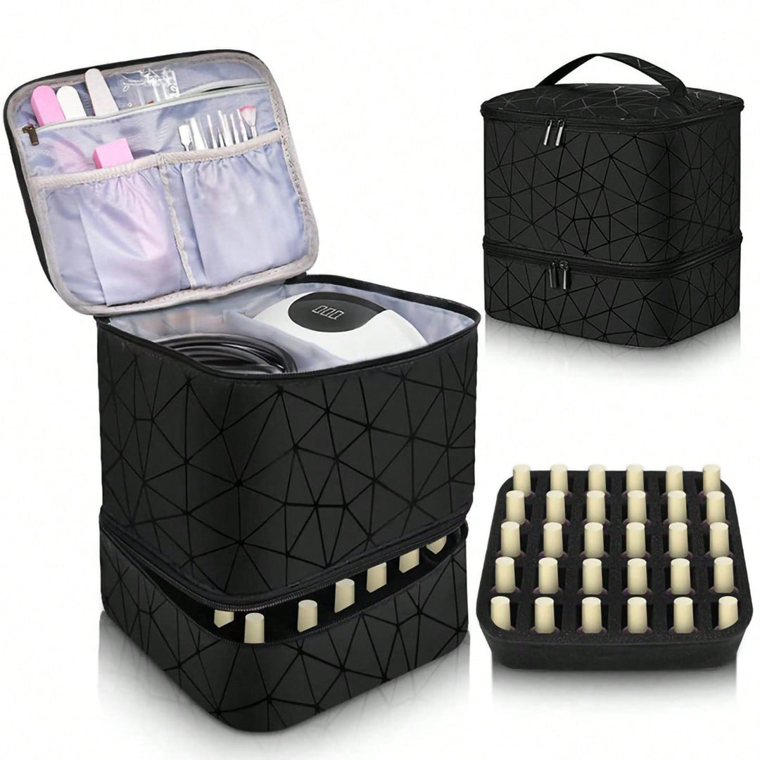 Cosmetic storage bag with two compartments Bowlift