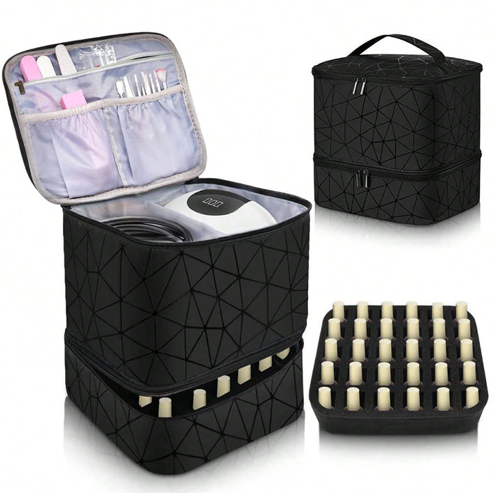 Cosmetic storage bag with two compartments Bowlift