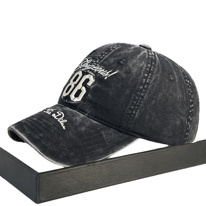 Men's Vintage-Inspired Distressed Baseball Cap Bowlift