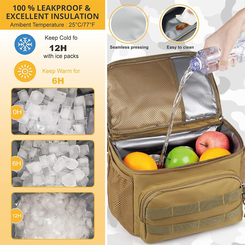 Multifunctional outdoor backpack with cooler Bowlift