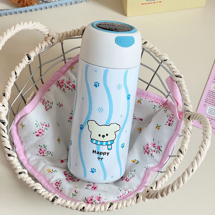 Women Insulated Water Bottle with Playful Animal Design Bowlift