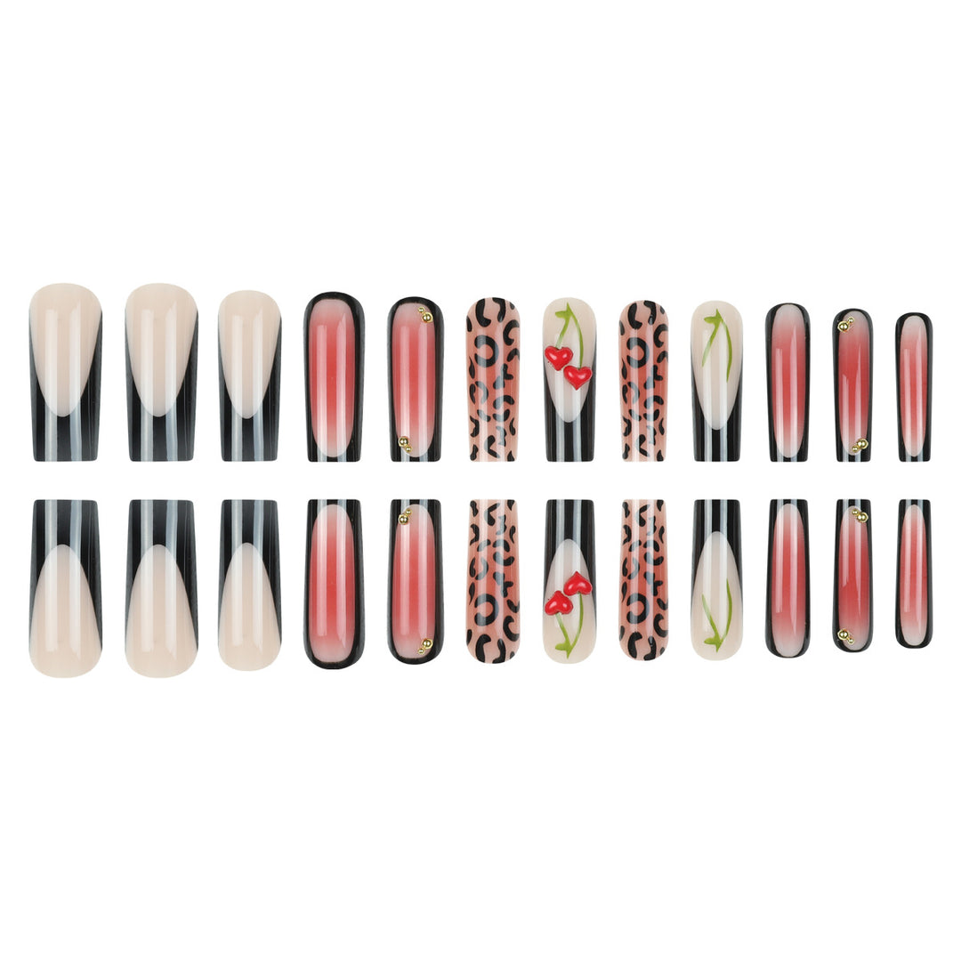 Artistic Long Stiletto Nail Art Set Bowlift