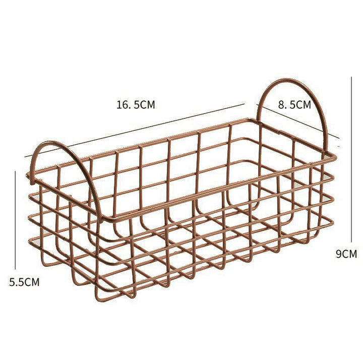 Unisex Wire Storage Basket with Ergonomic Handles Bowlift